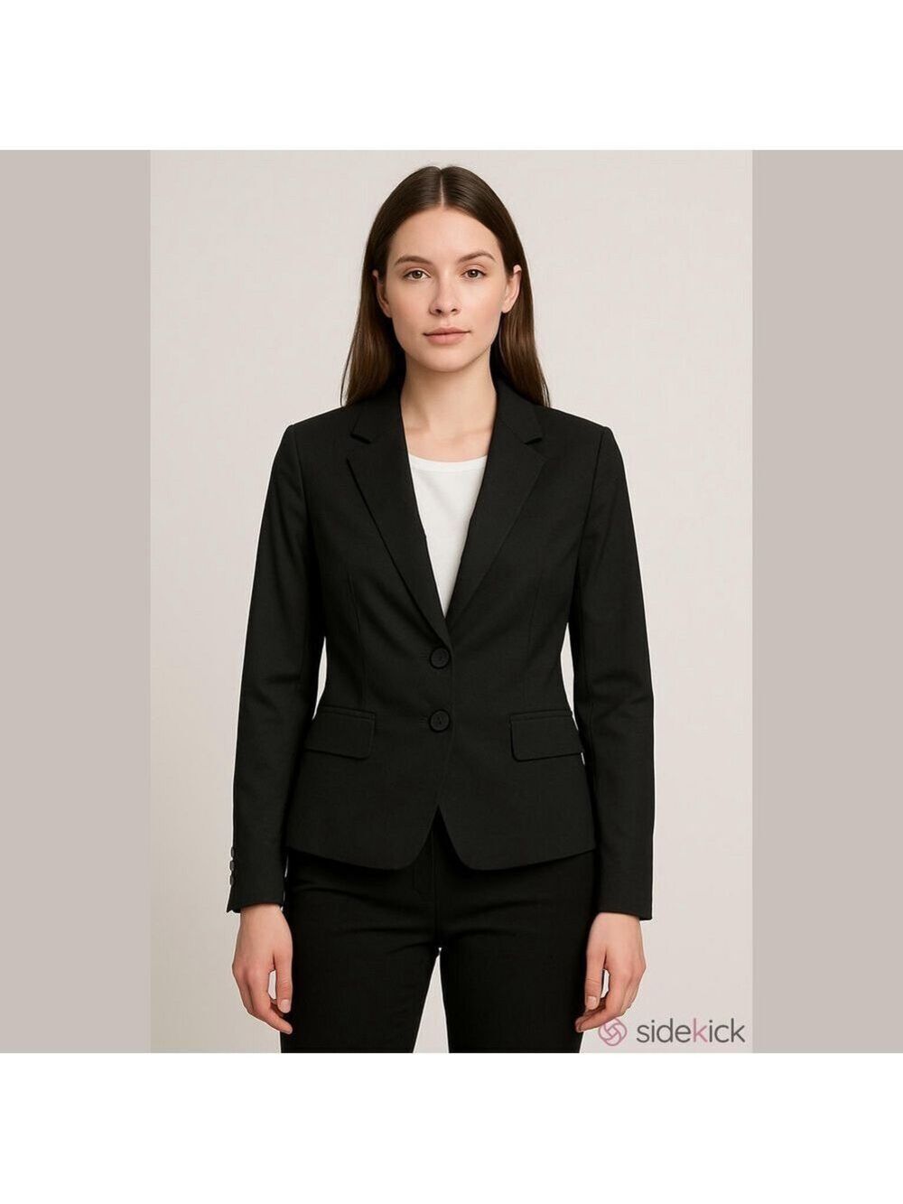Ann Taylor Black Two-Button Tailored Blazer NWOT